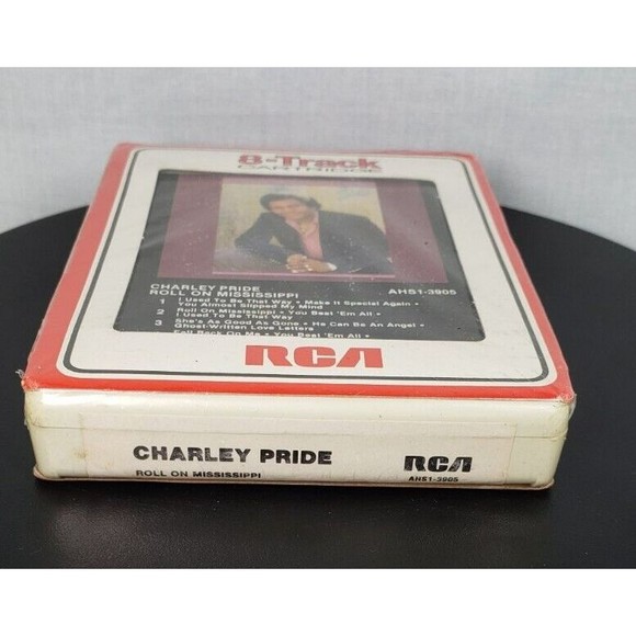 Charley Pride 8-Track Tape (Roll on Mississippi) - NOS, Rare Factory Sealed 1981 - Picture 7 of 11